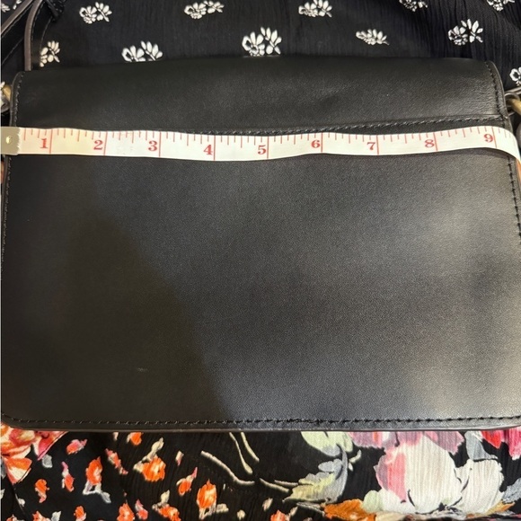 Aimee Kestenberg black leather purse with leopard print trim and stud details - Picture 15 of 16